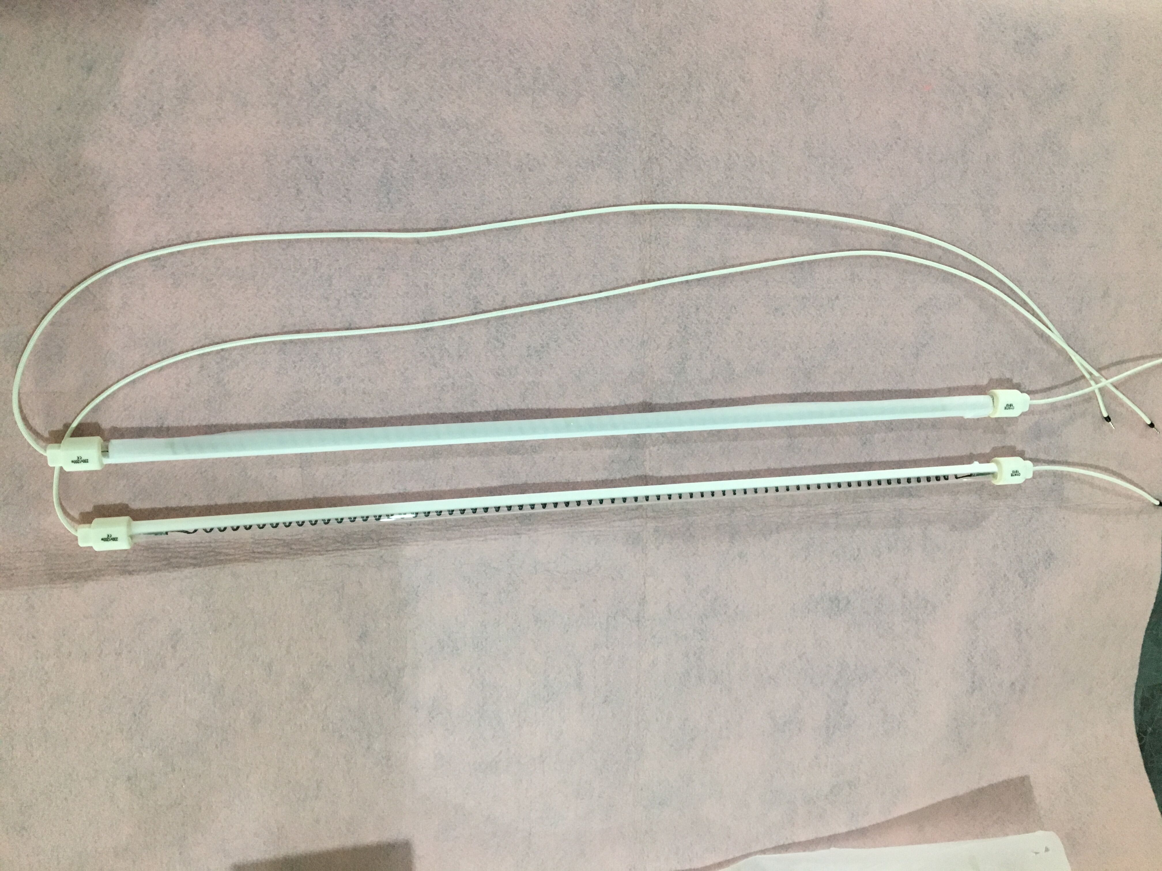 clear ruby half white/gold 1200w 220v heat lamp carbon fiber