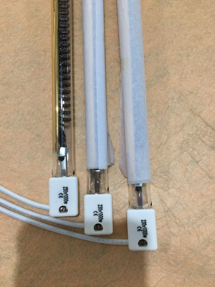 775mm 2000w carbon fiber infrared heating lamp