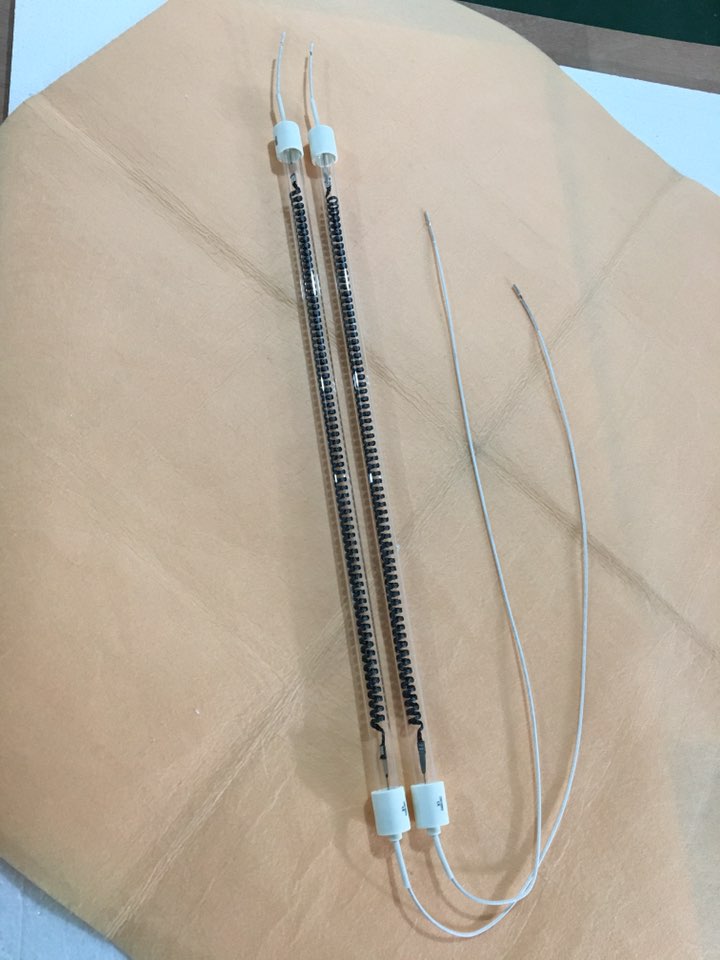 clear m shape carbon fiber infrared heat lamp for warming